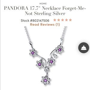 Pandora Forget Me Not Necklace